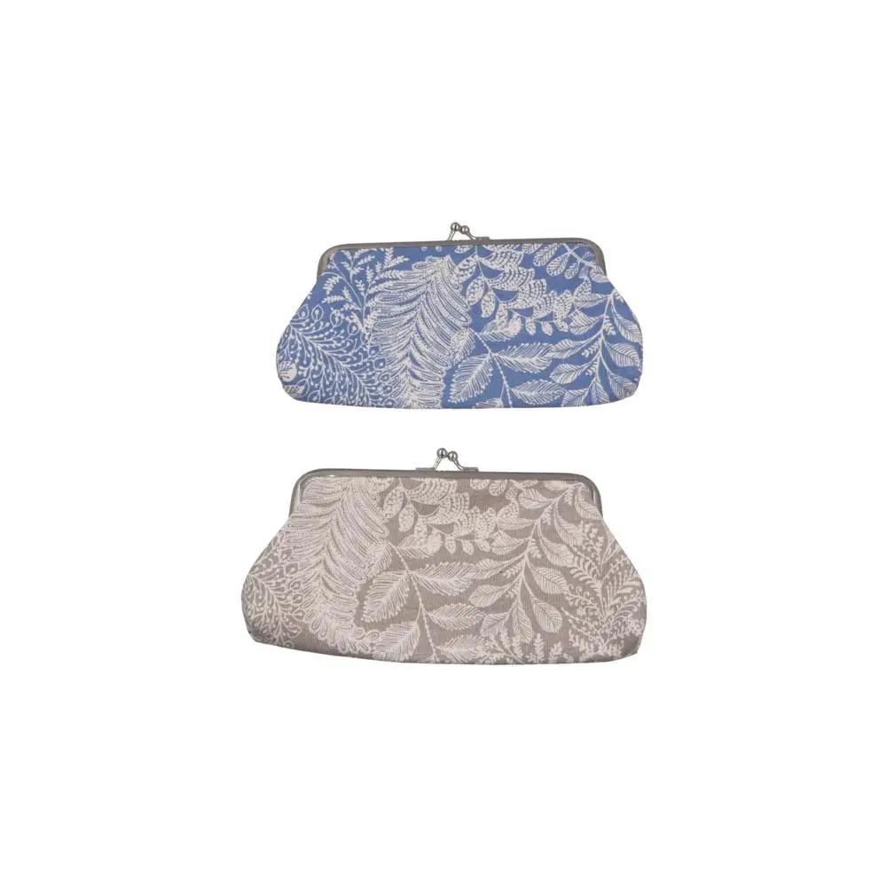 

Elegant Money Bag Leaf Coin Purse Wallet Kiss Clasp Lock Handbag Clutch Lipstick Bag Keyring Storage Bag Long Purse Bag Male