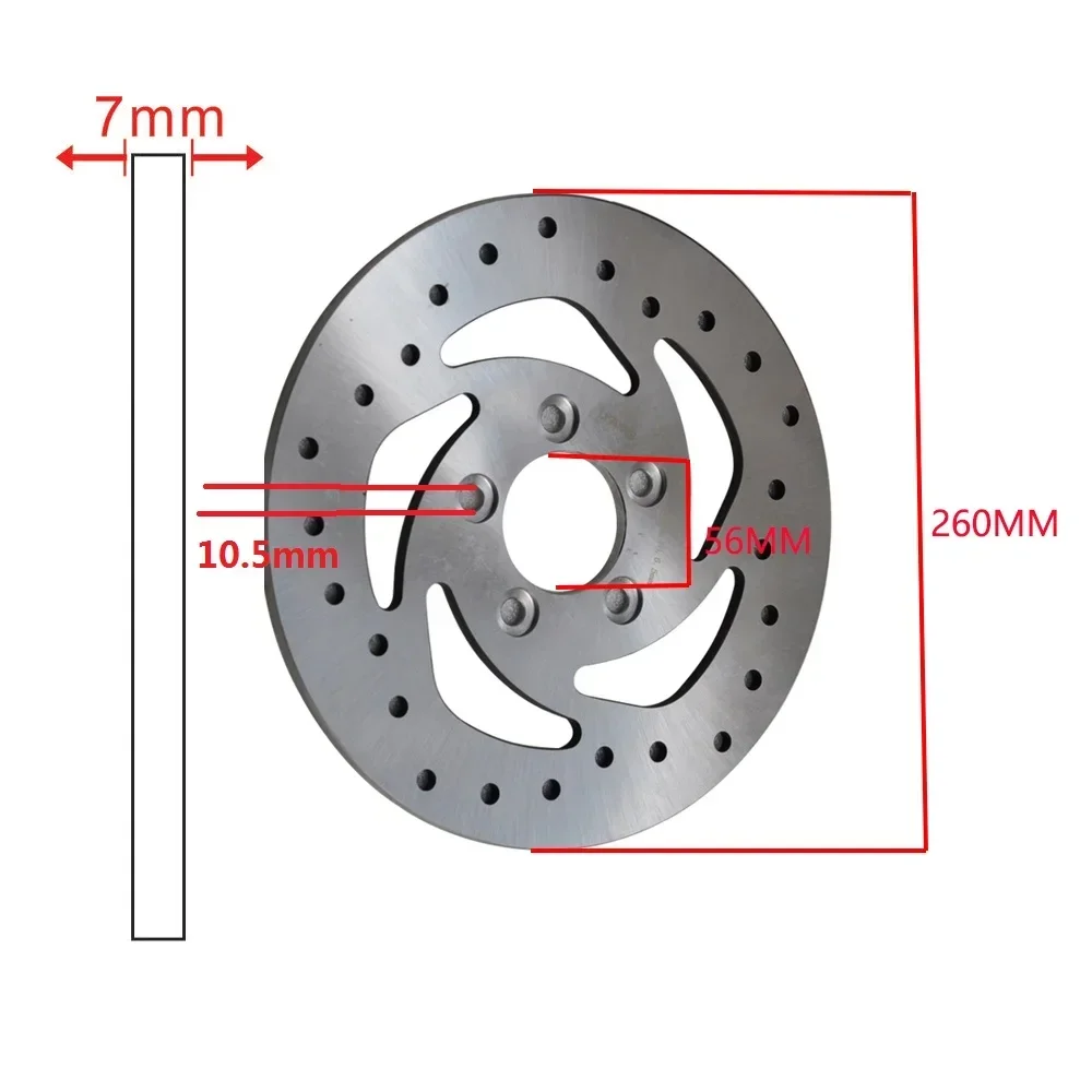 

Motorcycle Rear Brake Disc Rotor For H-D XL883 Sportster 10-13 XL1200 Nightster Forty-Eight 07-16 XR1200 08-12