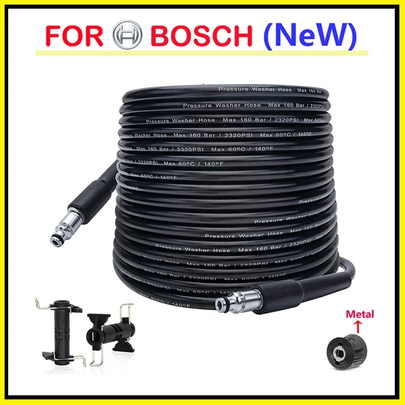 Pressure Washer Hose High Water Cleaning Hose Pipe Cord Car Washer Extension Hose Quick Coupling Adapter for Bosch Cleaning Hose