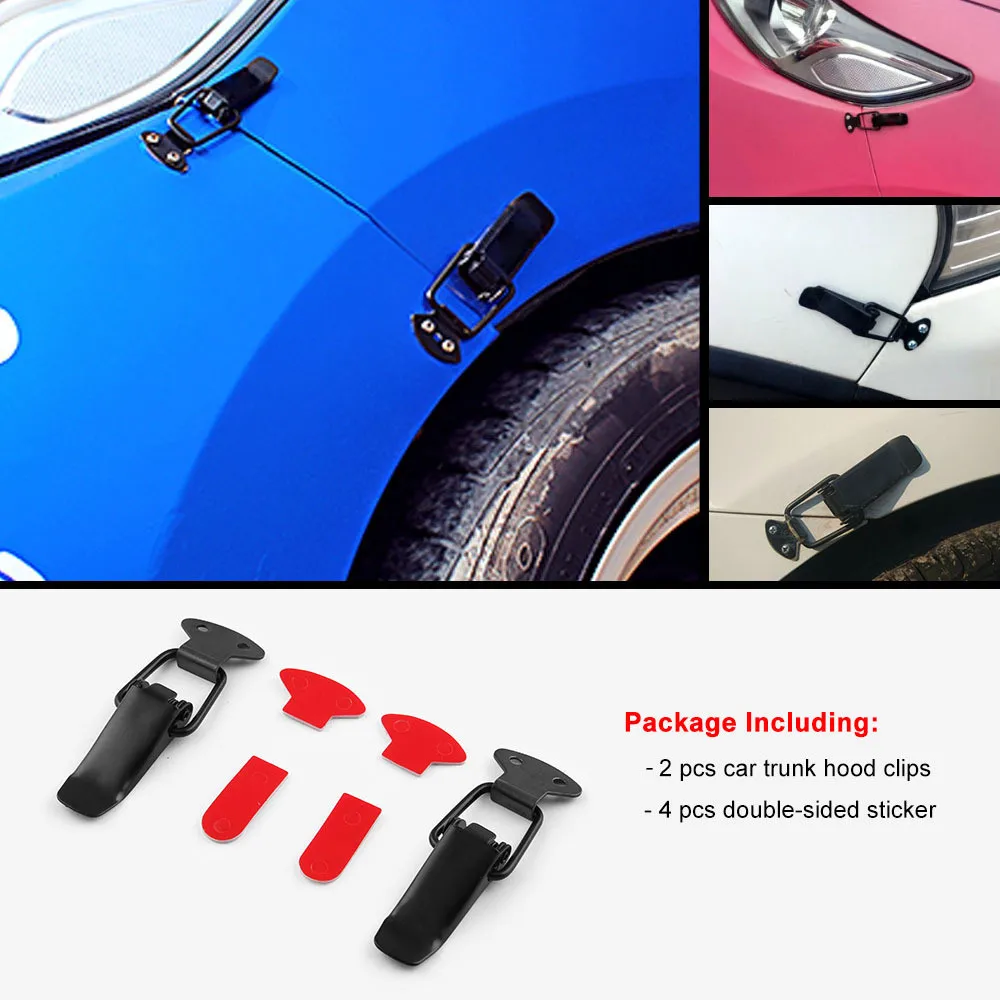 

2PCS Car Quick Release Bumper Buckle Fasteners Trunk Front Rear Fender Bumper