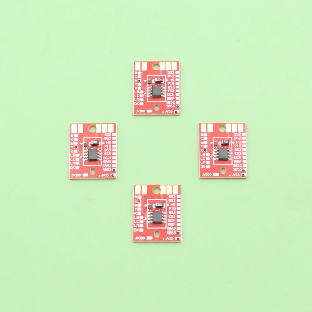 Compatible 6 colors SB52 Permanent chip for Mimaki JV33 JV5 CJV30 TS3 TS34 TS5 ink cartridge model SB52 Auto Reset Chip