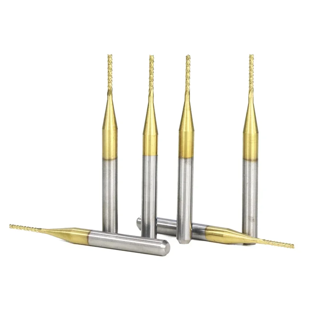 PCB Milling Cutter CNC  Bit 0.5mm Paw Carbide End Mill Coated 1.0mm For  Machine