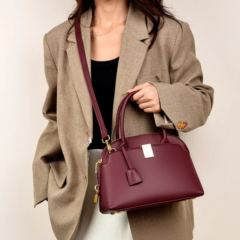 

Women's Handbag Made Of Linen Leather Featuring Elegant Scotland Durable Spacious Soft Refined Daily Look