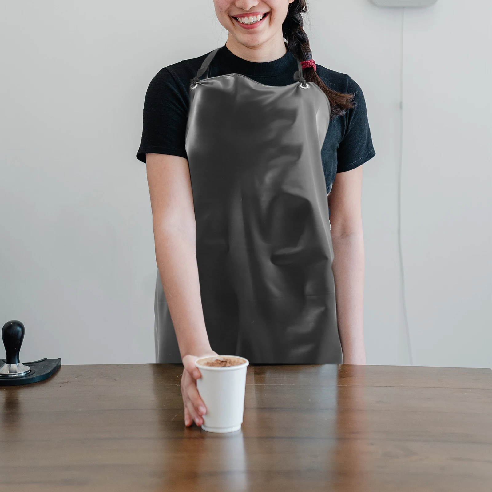 

PVC Waterproof Apron Thick 45G Kitchen Restaurant Industrial Mens Cleaning Gardening Baking Chemical Durability Safety Work