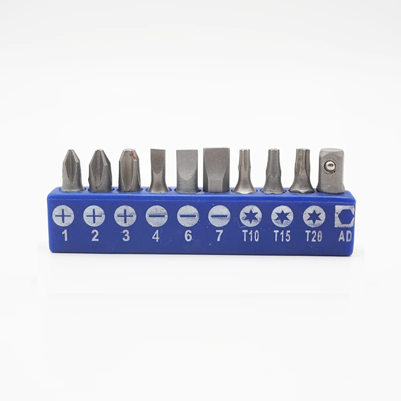 1 set 1/4 Inch Hex Shank Drive Screwdriver Bit Torx Phillips Pozi Commonly Used  Screw Driver Bits And Adapter With Holder