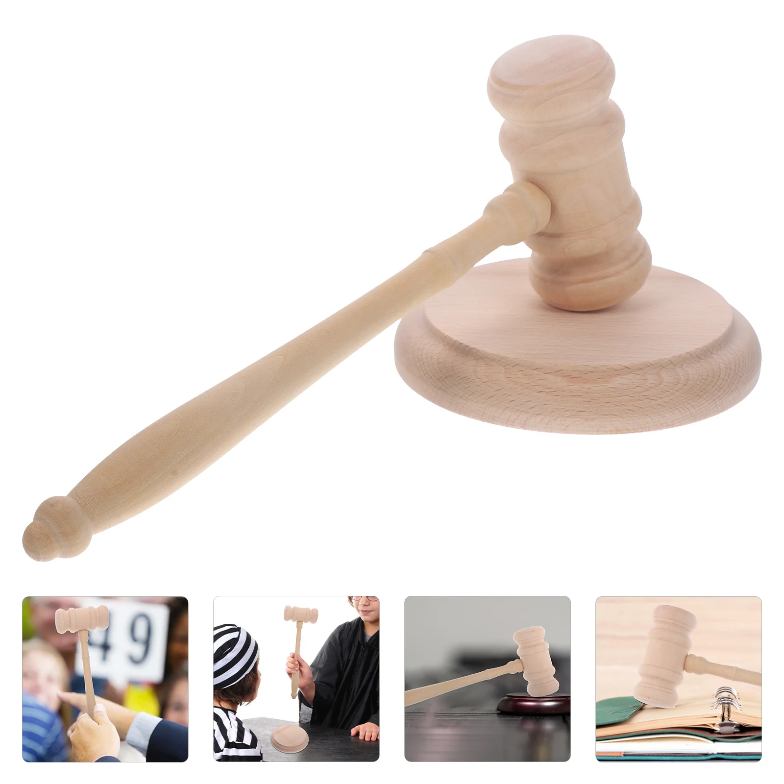 The Hammer Judge Court Hammers Auction Sale Gavel Props Short Hair Gavels Wooden Accessory