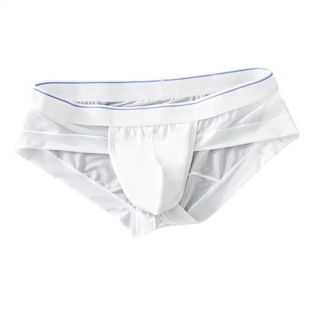 Slip d'été respirant en poudre 3D pour homme, sous-vêtement doux et confortable, bikini