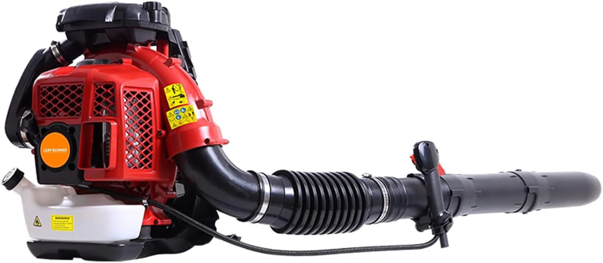 

80CC Backpack Leaf Blower, 900CFM 2-Stroke Engine Gas Leaf Blower Backpack, Low Vibration, Ergonomic Harness System