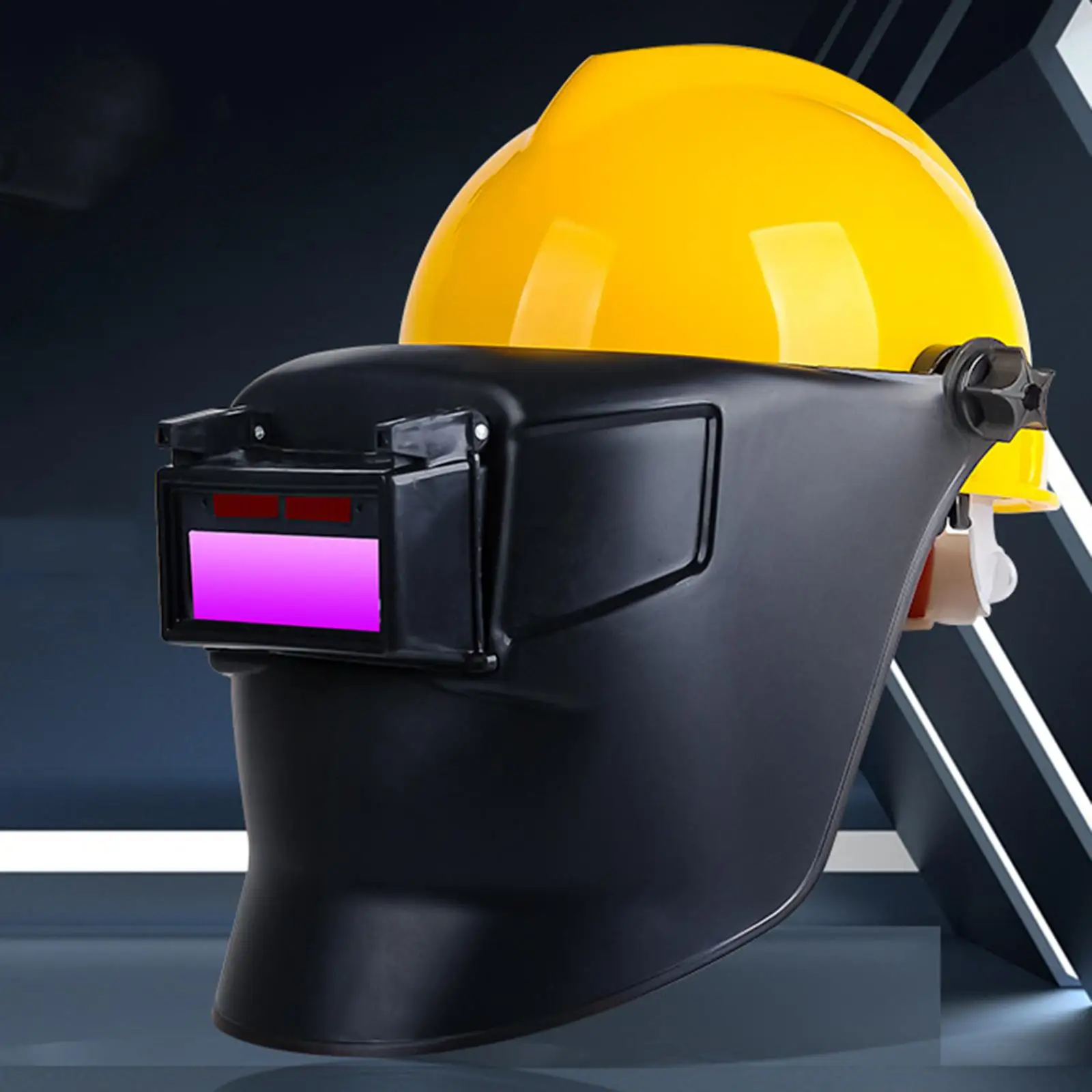 Auto Darkening Welding Helmet Grinding Mask Splash Proof Shockproof Large View