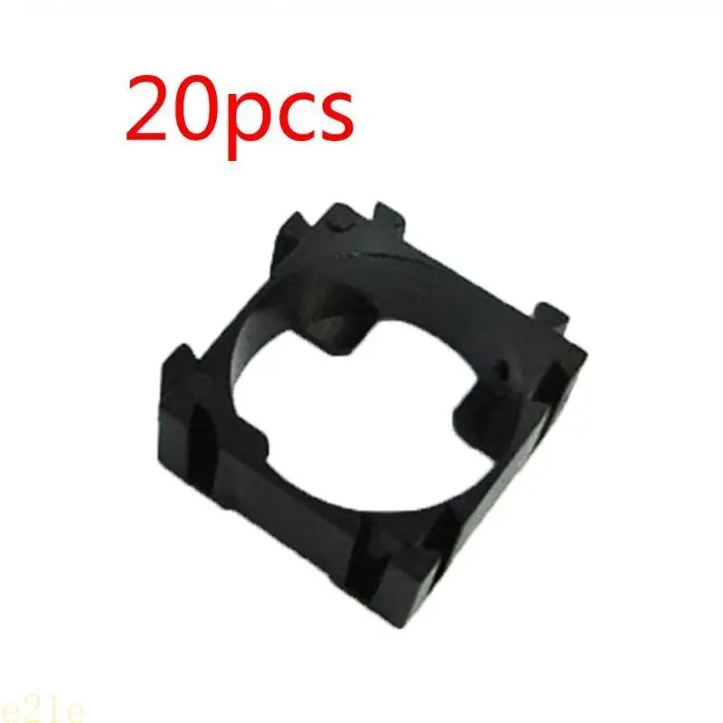 

E21E 20 Pcs 18650 Battery Pack Holder Bracket Cell Safety Anti Vibration Plastic Brackets for 18650 Batteries Replacement