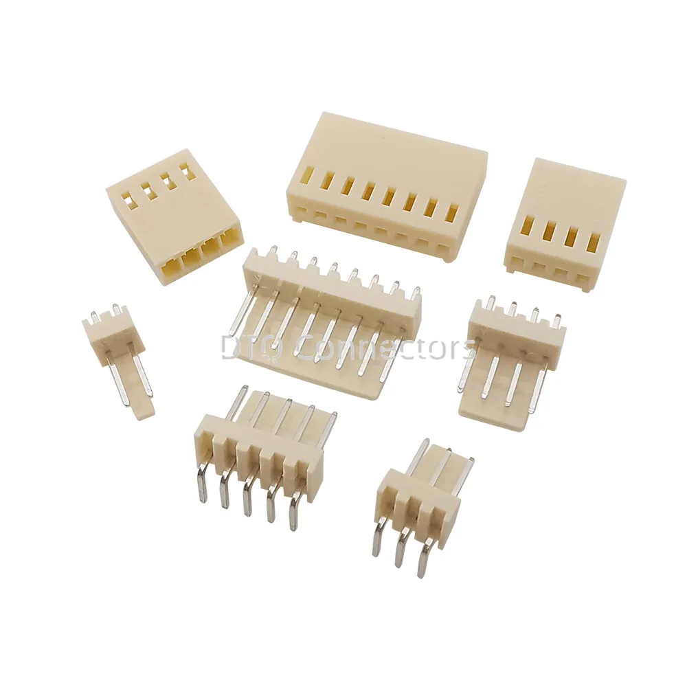 50Pcs KF2510 Connector 2.54mm Pitch 2P-10Pin Straight/Curved Female Socket Housing Male Plug Pin Header Crimp Terminals Adapter