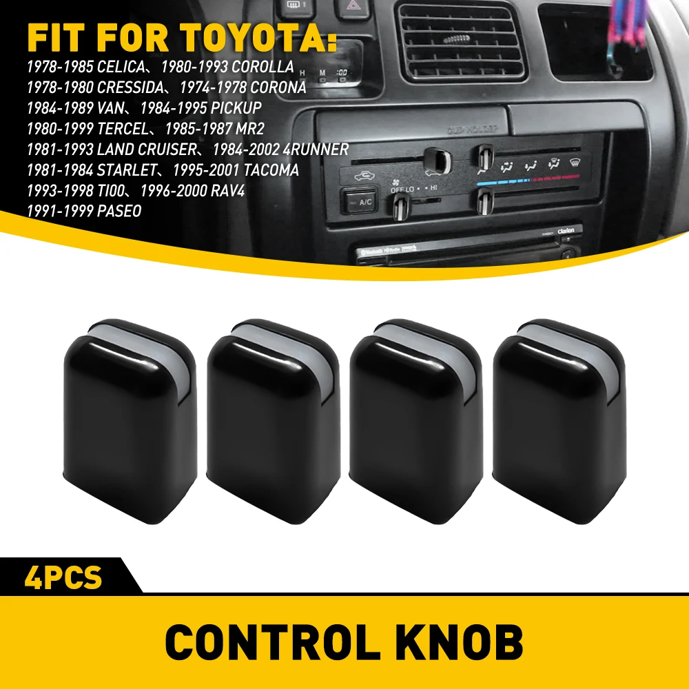 For Toyota Corolla Pickup Land Cruiser Tacoma 1996 1997 1998 1999 2000 2001 2002 4x Air Condition Heater Control Knob Car Parts