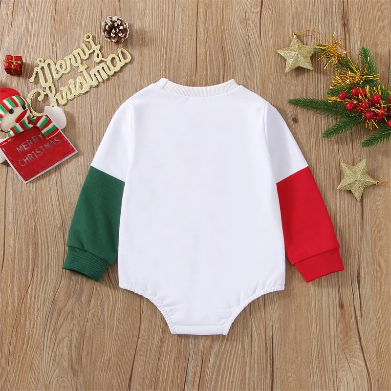 

Adorable Reindeer Patterned Infant Jumpsuit Festive Snowflake Design with Cozy Hooded Long Sleeve for Baby