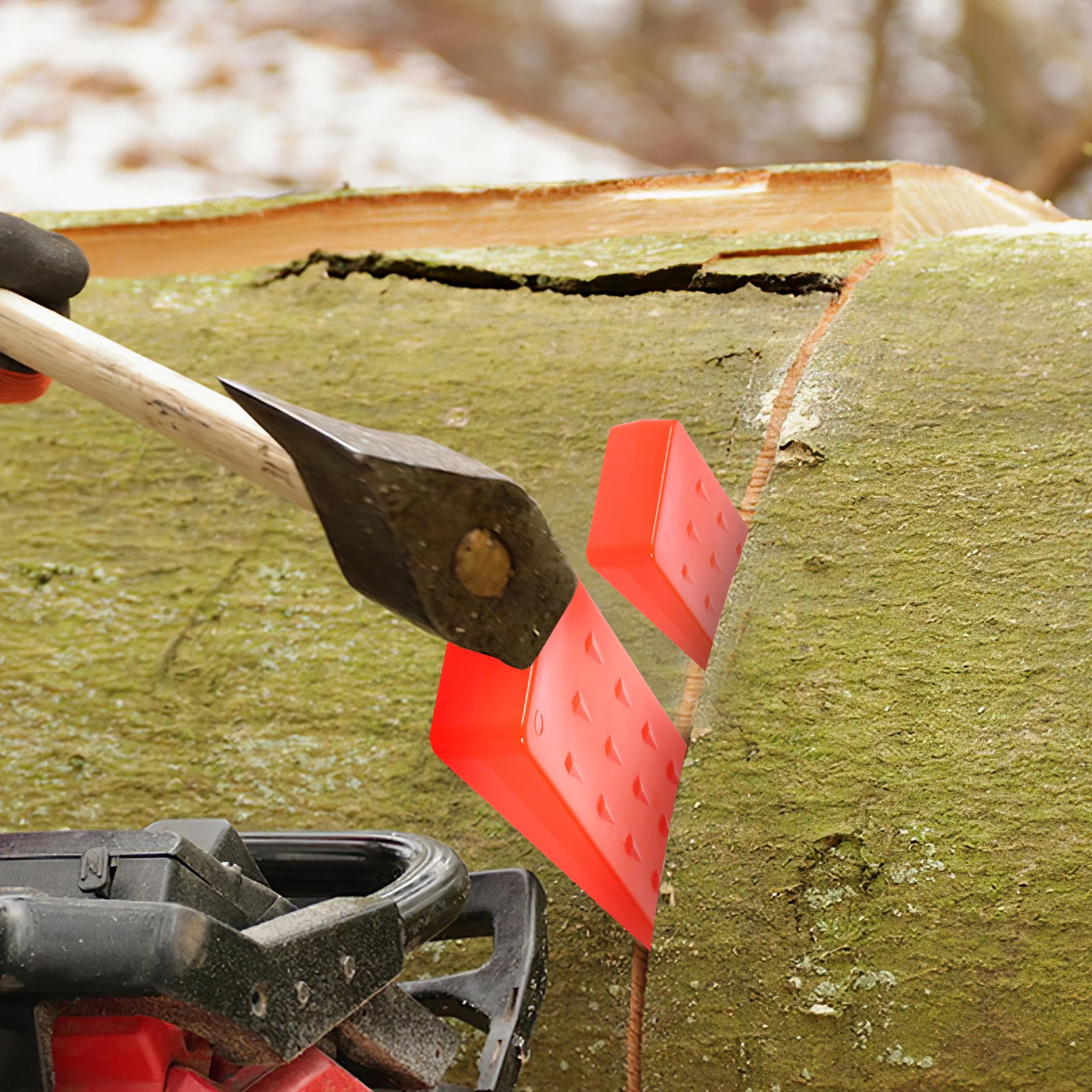 

2Pcs Portable Plastic Felling , Nonslip Tree Logging Tools for Safe Cutting, Efficient Timber Maintenance Gear