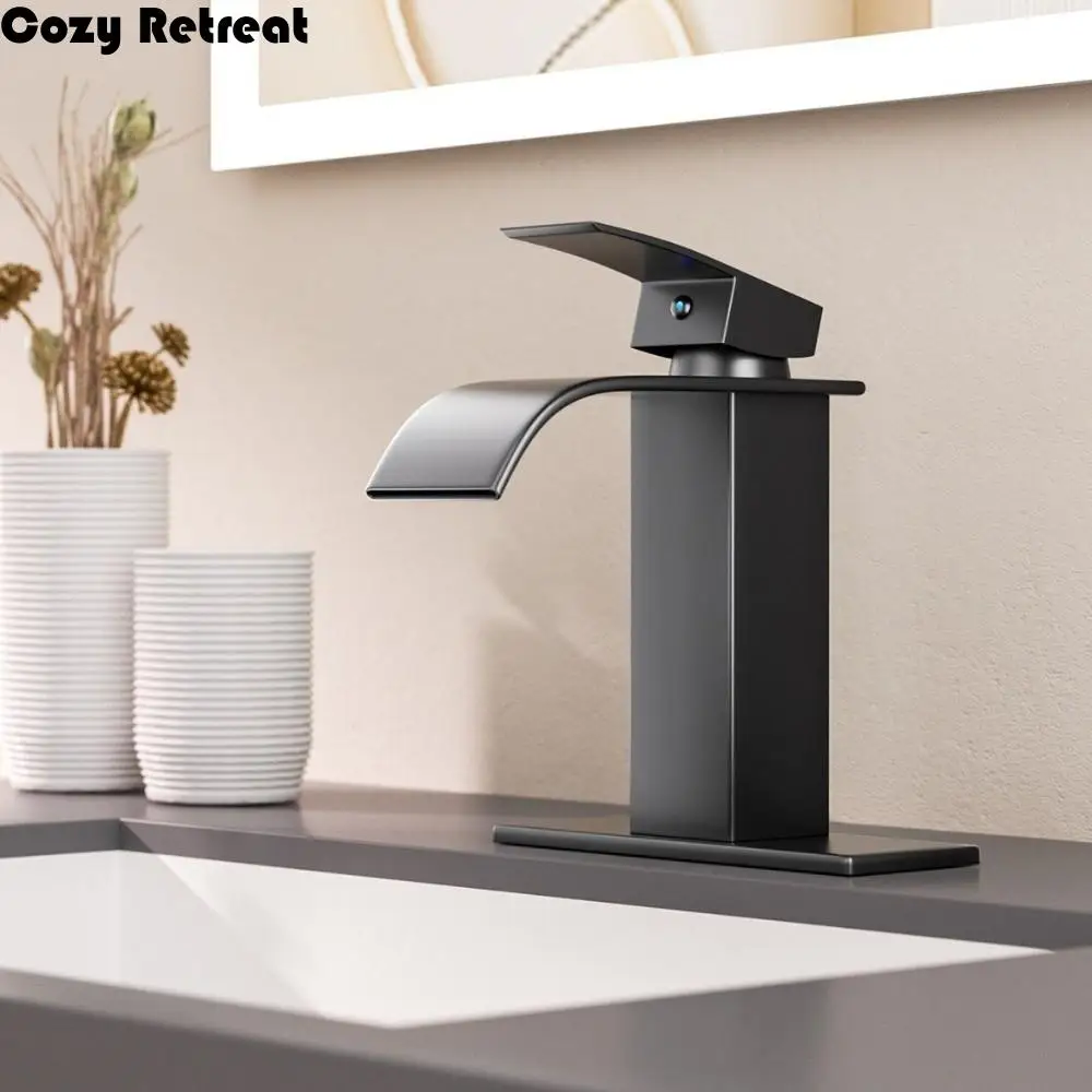 

Смеситель для ванной комнаты с креплением на столешнице, поворотный переключатель, смеситель для раковины с защитой от утечек, квадратный смеситель для раковины, смеситель для раковины, кухонный смеситель