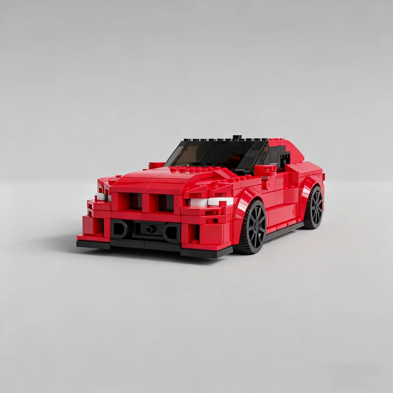 298pcs MOC BMWedd City Champions Super Auto Modelbouw Speelgoed Blokken Architectuur Kerstcadeau DIY Monteren Creatief Idee