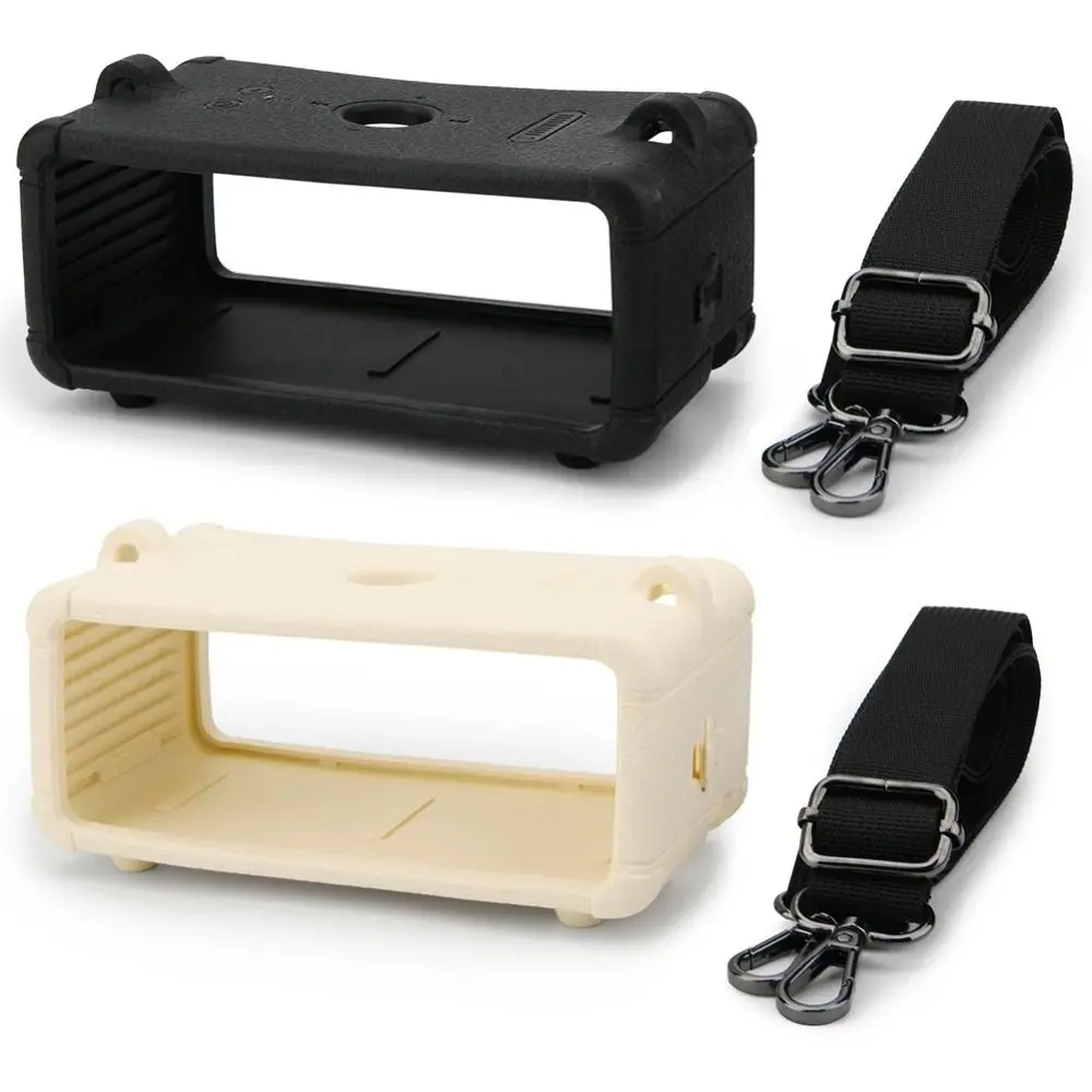 Silicone Speaker Protective Cover with Shoulder Strap Replacement Case Shell Portable Protector for Marshall Emberton III
