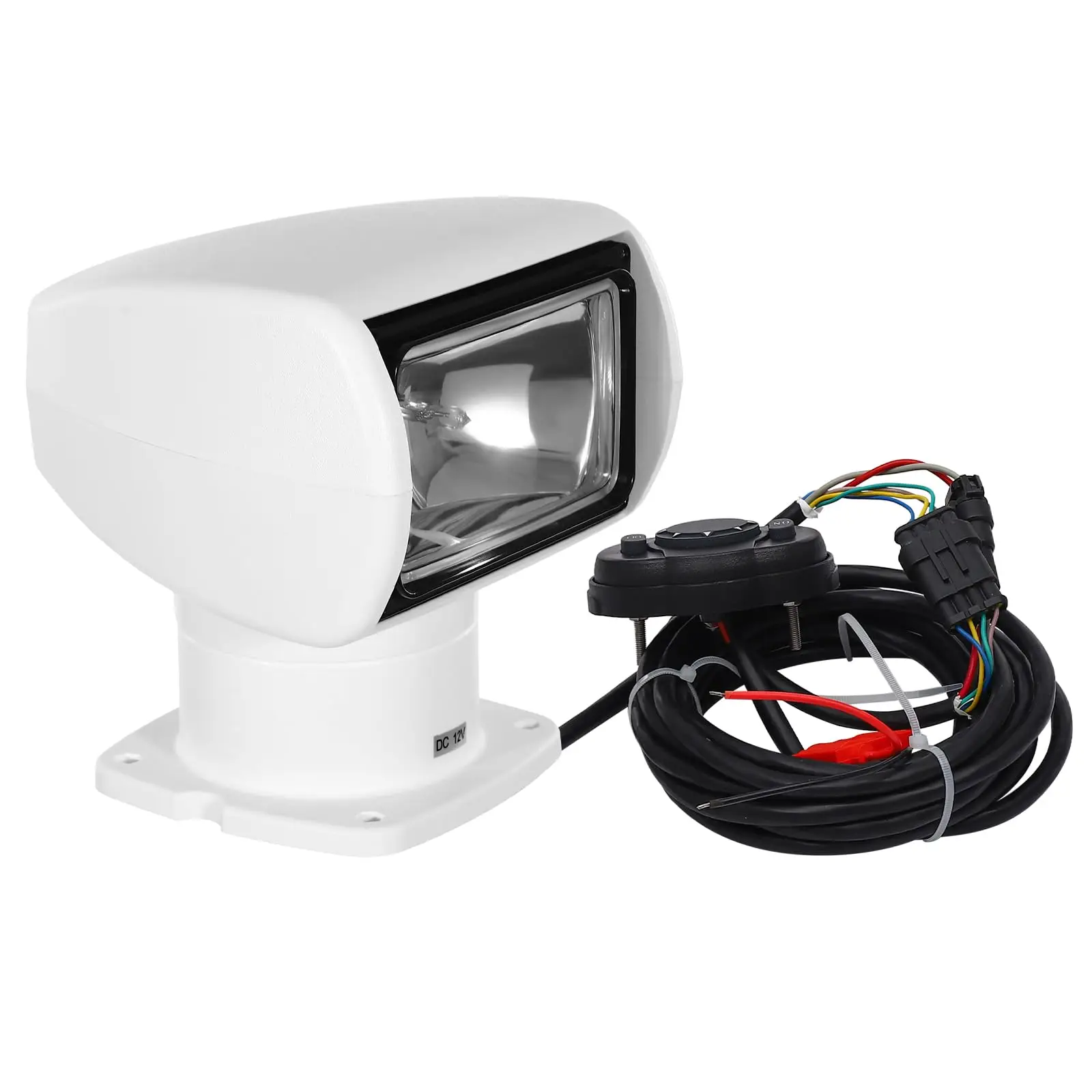 

Удаленный прожектор, 12 В постоянного тока, 100 Вт, 2500 лм, 3200 К, галогенный прожектор, прожектор для лодки, морской прожектор, прожектор Go Light для грузовика 72