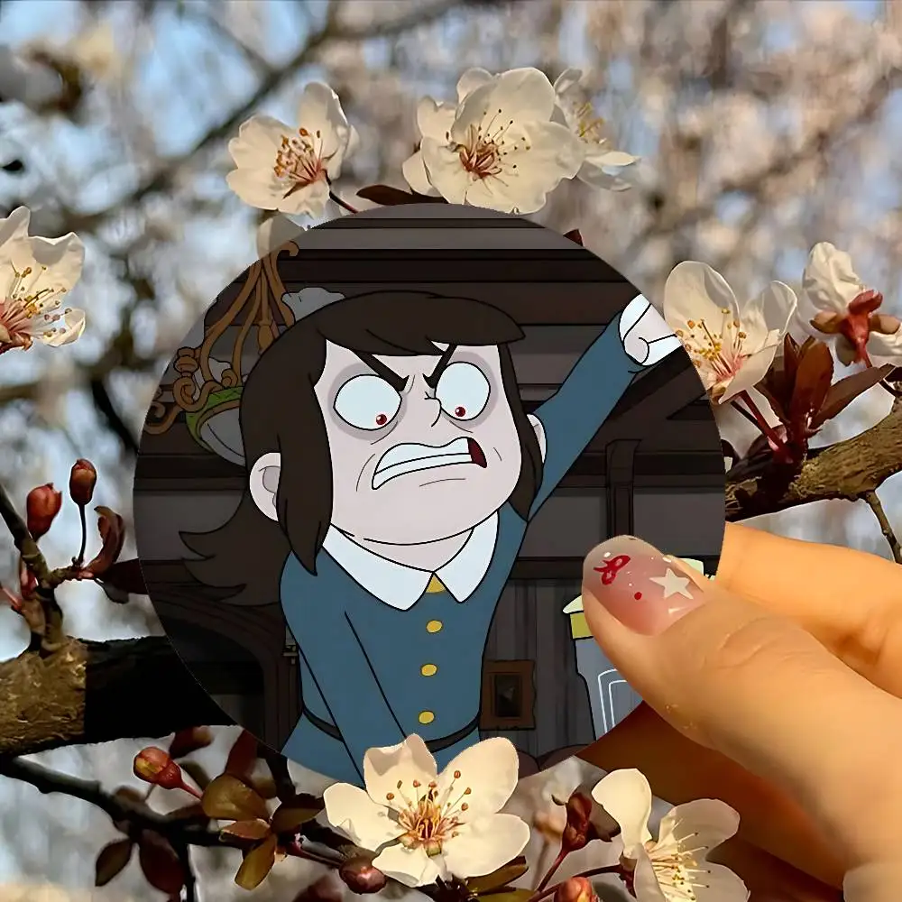 H-مسكون فندق شارات الإبداعية صفيح زر دبابيس بروش الإبداعية يقتبس شارة الملابس على ظهره مجوهرات هدية للأطفال الأصدقاء