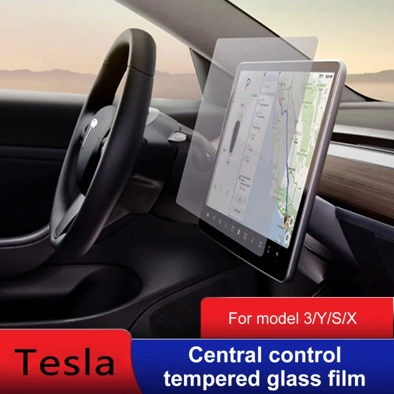 tempered glass screen protector for Tesla Model 3/y dashboard touchscreen matte High Definition anti fingerprint