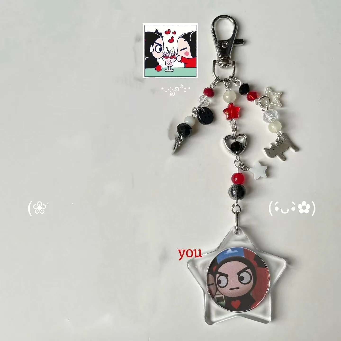 Pucca & Garu couple key chain