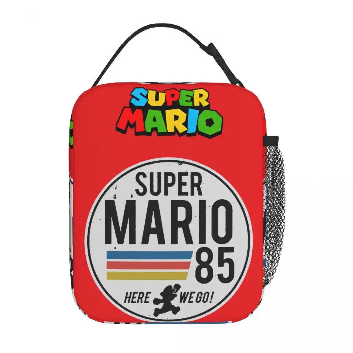 

Funny Super M-Marios 85 Cool Insulated Lunch Bags Leakproof Lunch Container Cooler Bag Tote Lunch Box Office Travel Girl Boy