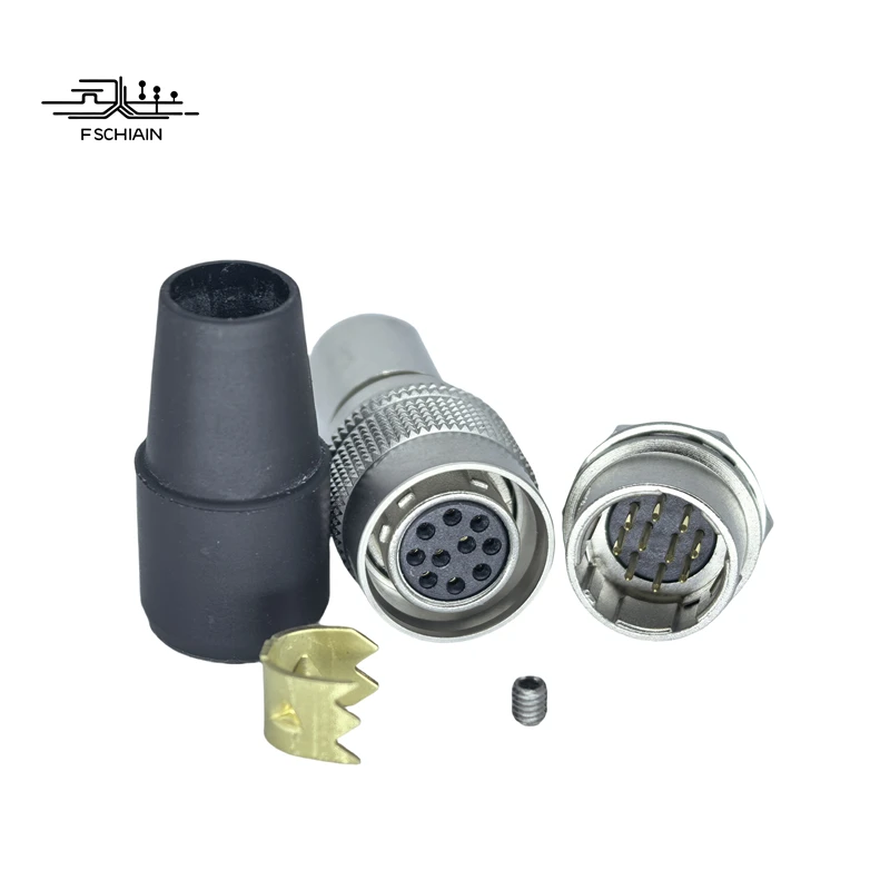 Hirose Connectors,Socket Plug HR10A-10R-10P(73) And   HR10A-10P-10S(73)6Pin Connectors For Aerospace And Industrial Cameras