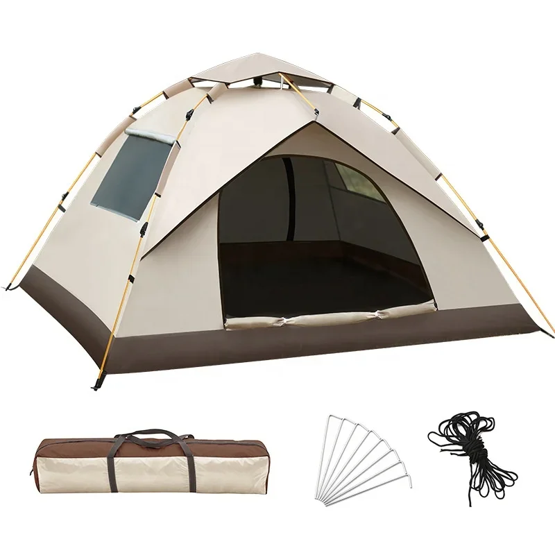 Factory Customized Outdoor Camping Tent 2-4 People Automatic Waterproof Sunscreen Camping Tent Wholesale