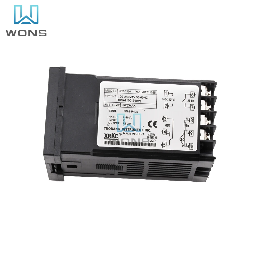 Controlador de temperatura inteligente PID Digital REX-C100, termostato Universal/tipo K REX C100, salida de relé SSR