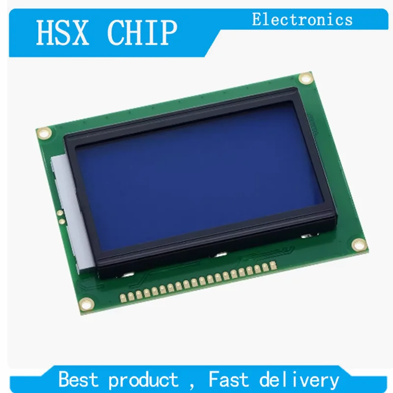 

128*64 DOTS LCD Module 5V Blue Yellow Green Screen 12864 LCD with Backlight ST7920 Parallel Port LCD12864