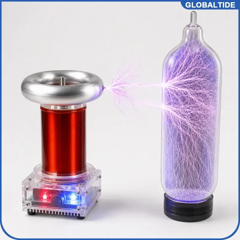 High Frequency Generator Ignition Lightning Model Integrated Arc Extinguishing Tesla Coil SSTC 20cm New Music Product
