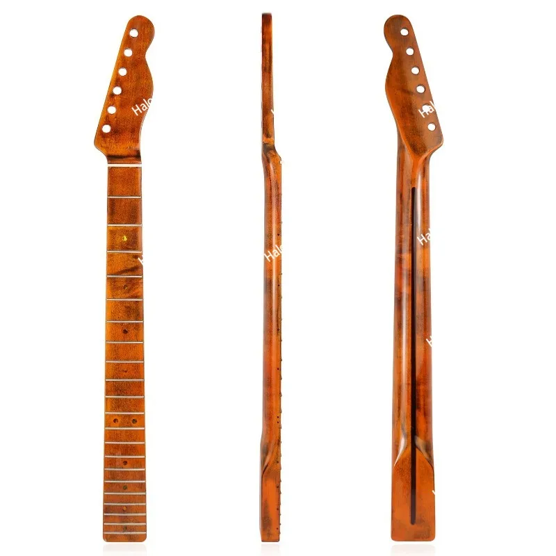 6 strings 21 frets bright polished neck electric guitar neck, Canadian maple handle, modified DIY accessories