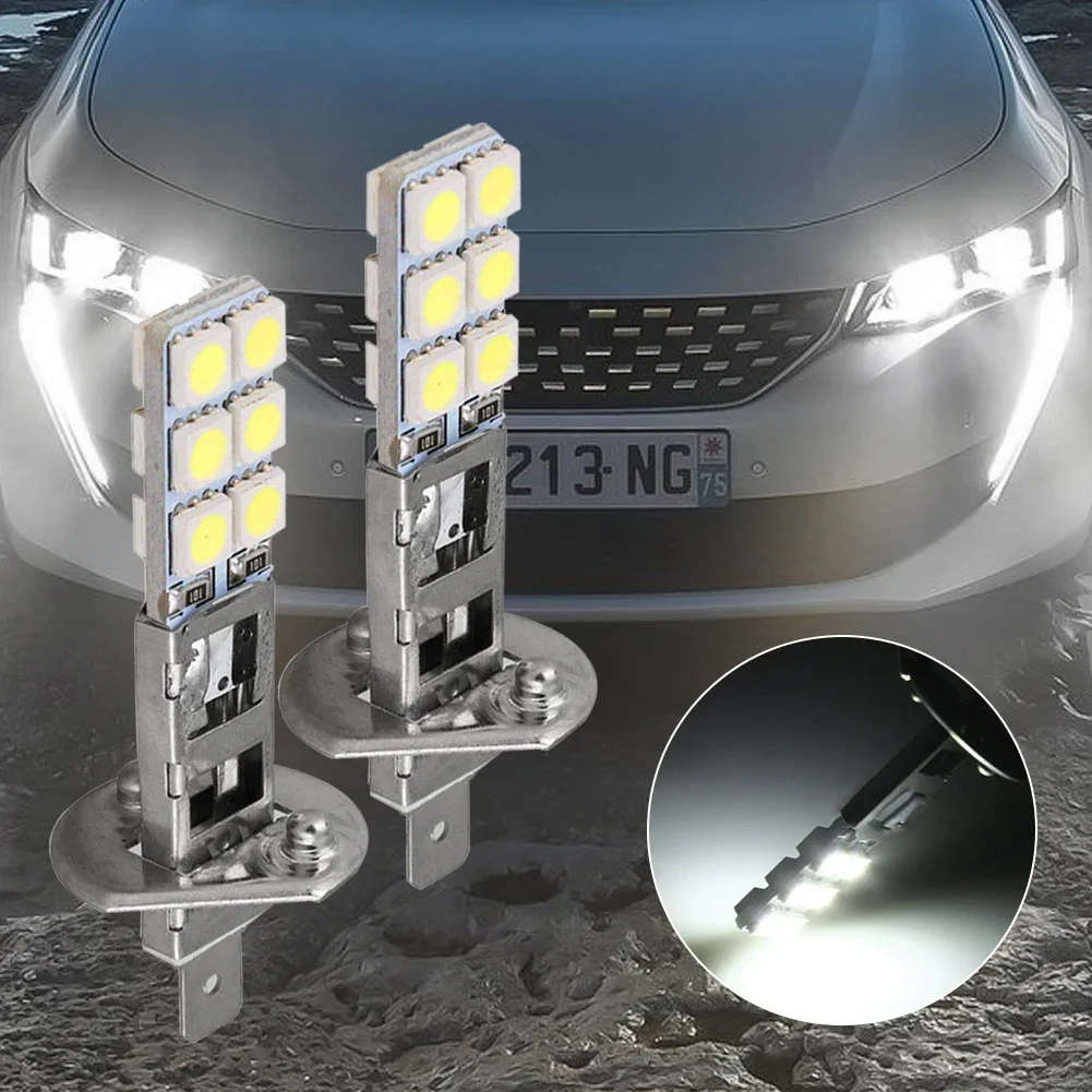 H1 LED Headlight Bulbs 6000K Super White 12V 2PCS LED Headlight Bulbs Kit Fog Driving Light Voiture Wholesale CSV