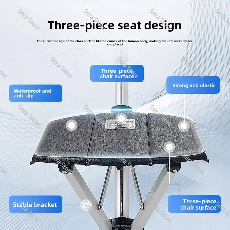 1 pcs Electric Foldable Anti-slip Cane Stool - Portable Lightweight Cane for Elderly, One-Button Open & Close, Support 220lbs