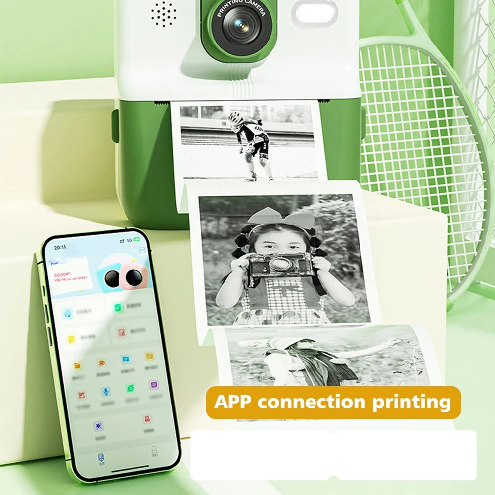 fits-for-kids-camera-instant-print-1080p-hd-children-digital-camera-for-boy-girl-gifts-toys-thermal-print-small-camcorder-green