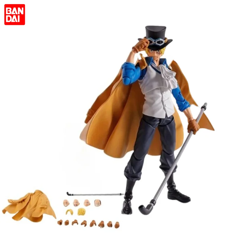 

Official Bandai SHF Saber One Piece Revolutionary Army Chief of Staff Luffy's Second Brother in Stock Garage Kit Anime Cartoon