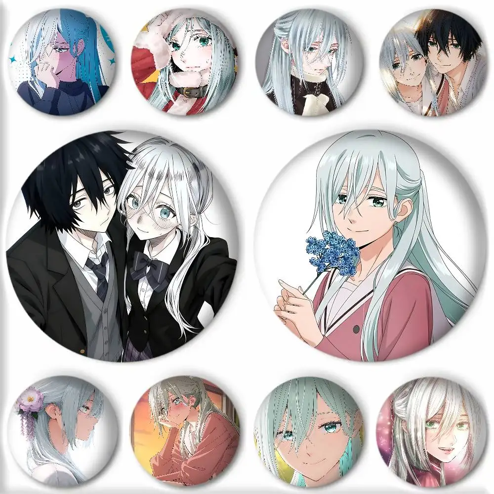 Anime T-The Fragrant Flower Blooms With Dignity Subaru Hoshina Badges Round Cosplay Pin Bag Decor Fans Gifts Brooch Souvenir