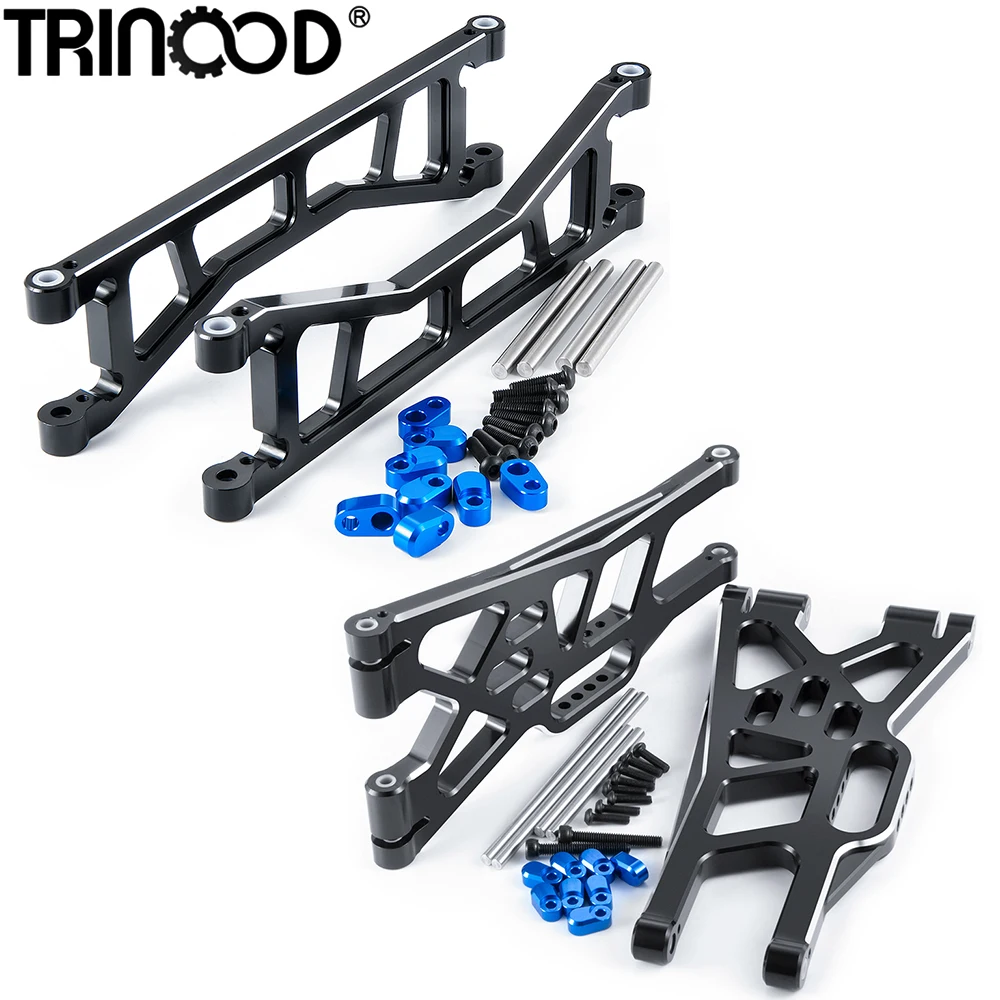 TRINOOD Metal Front and Rear Upper Lower Suspension Arm for 1/5 X-MAXX Xmaxx 8S RC Buggy Truck Upgrade Parts