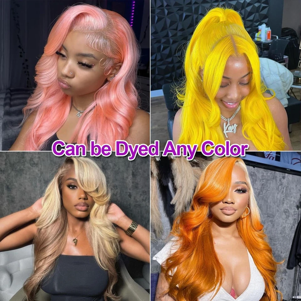 13x6 Lace Frontal Blonde Wig 13x4 Lace Front Human Hair Wigs For Women Pre pucked Bone Straight Human Hair Wigs 250% Dens