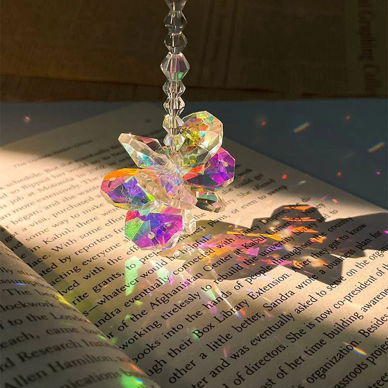 1PC Sparkling Glass Suncatcher Crystal Star Hanging Ornament for Window & Office Decor - Ideal Anniversary Gift for Her/Him