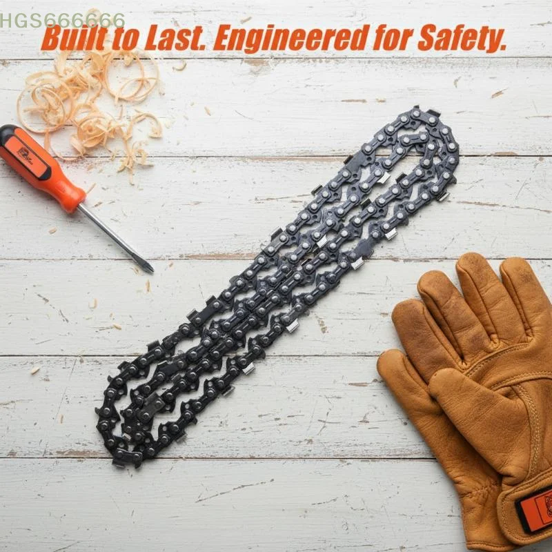 

Durable Replacement Chainsaw Chain 20 22 24 Inch Bar 76 86 94 Drive Link Smooth Operation for Home Garden Maintenance