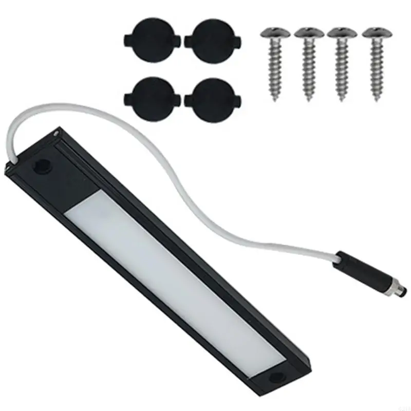 Shock Resistant ABS Interior Light Fixture 12 to 24V Easy No Tool Installation Bright White LED for Camping Use