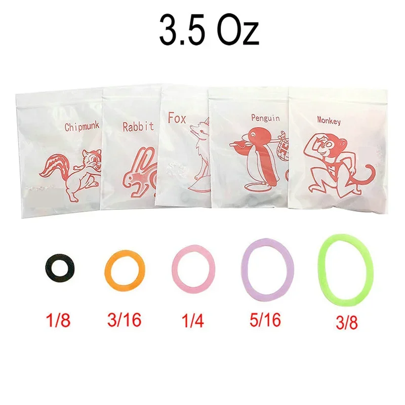 100 sztuk/worek Dental ortodontyczne gumki opaski gumowe 3.5Oz 6.5oZ Zoo Pack lateksowe szelki Force narzędzia stomatologiczne