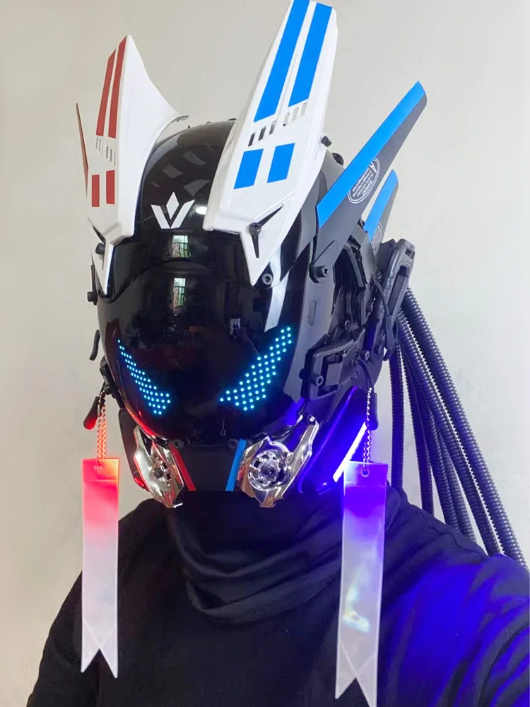 Cyberpunk App Mask Glow Word Walking Screen Mask Cos Robot Technology Sense Phone Control Bar