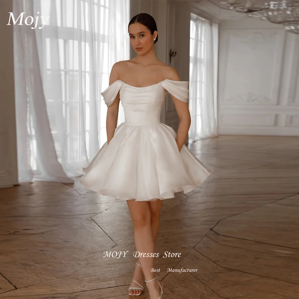 

Mojy Short Wedding Prom Party Evening Dresses Ball Gowns New in Dresses for Off the Shoulder Party Elegant Gown 2025 Customized