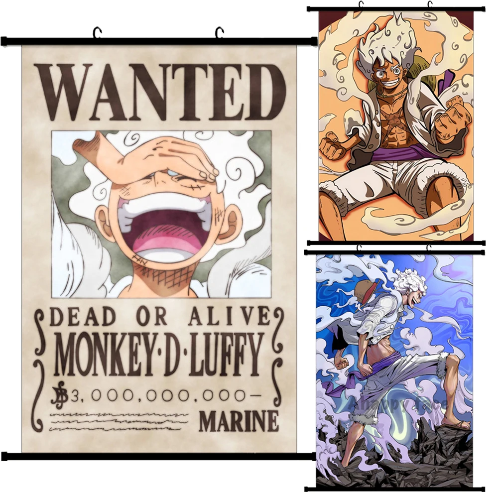 ONE PIECE Monkey D Luffy Sun God Fifth Gear Nika HD Painting Decorative Poster Wallpaper Dormitory Background Cloth Boy Gifts