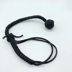Pulsera DIY de puño de Mono para exteriores, cuerda de autodefensa EDC, bola de acero, rompevientos roto, herramientas de llavero de seguridad Personal