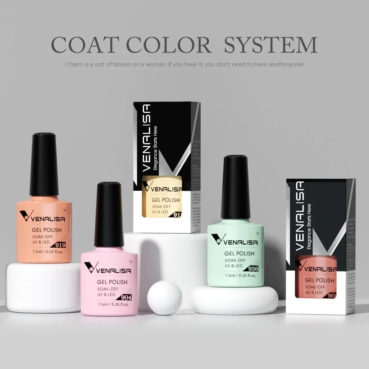 7,5 ml TPO FREE HEMA FREE VENALISA Nagelgelpoliermittel mit vollständiger Abdeckung, Nagellack, Maniküre-Lackpolitur, Soak Off UV-LED-Lack – Detail 14
