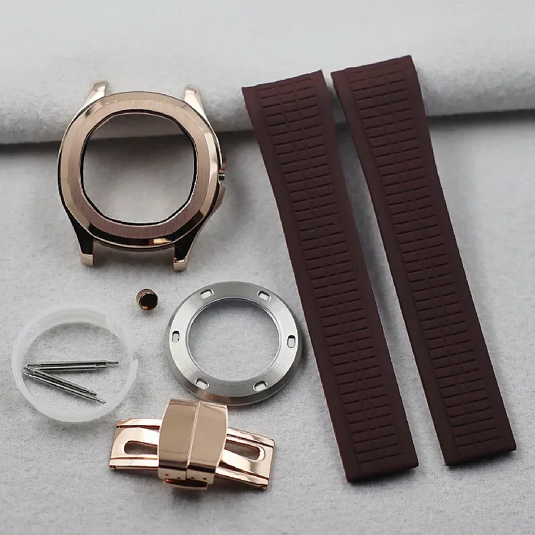 

New 44mm NH35NH36 Movement Stainless Steel Waterproof Case Sapphire Watch Case For Nautilus AQUANAUT 32MM Dial Parts Accessories