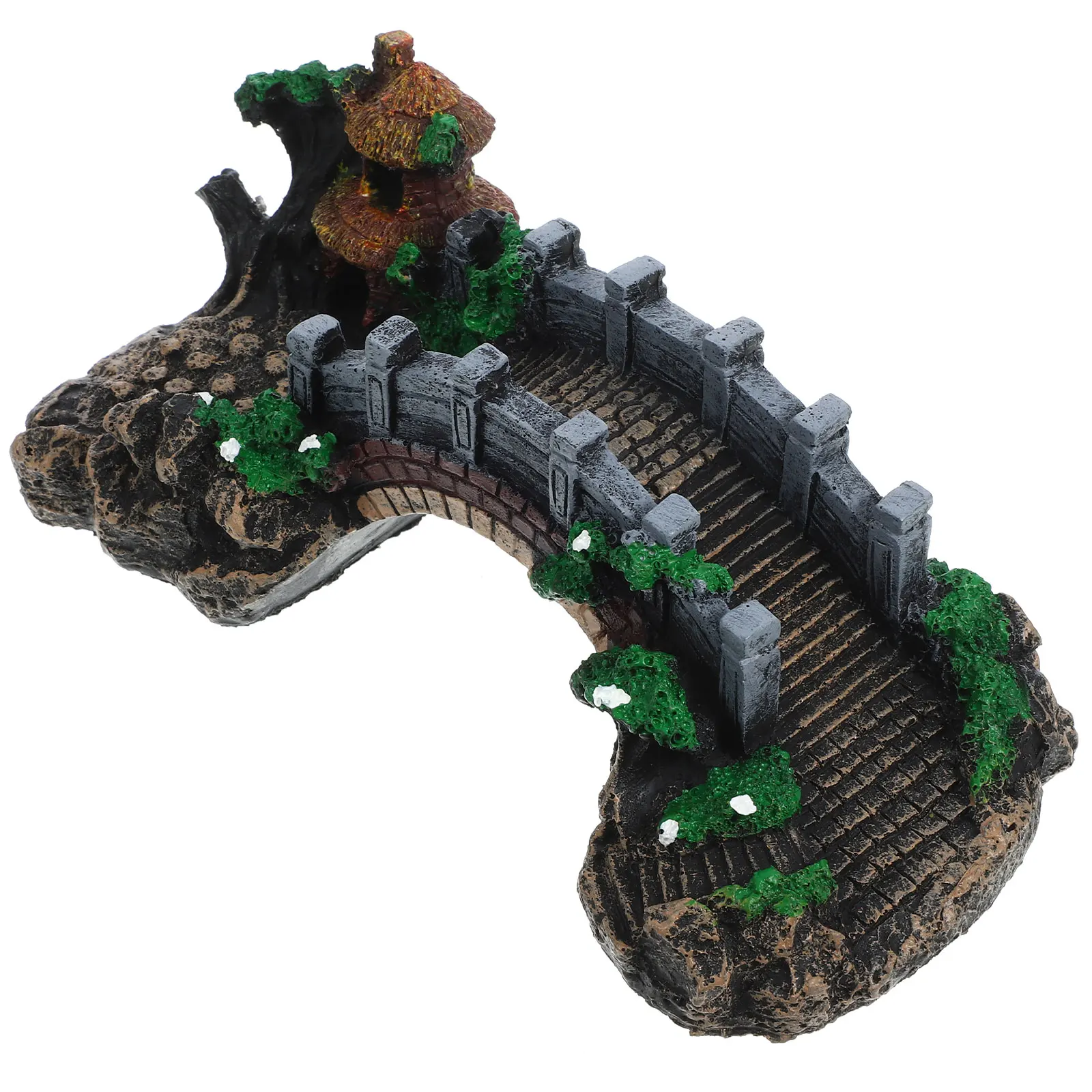 Decorations Simulation Bridge Fish Tank Aquarium Accessories Bubbler Hide Decors